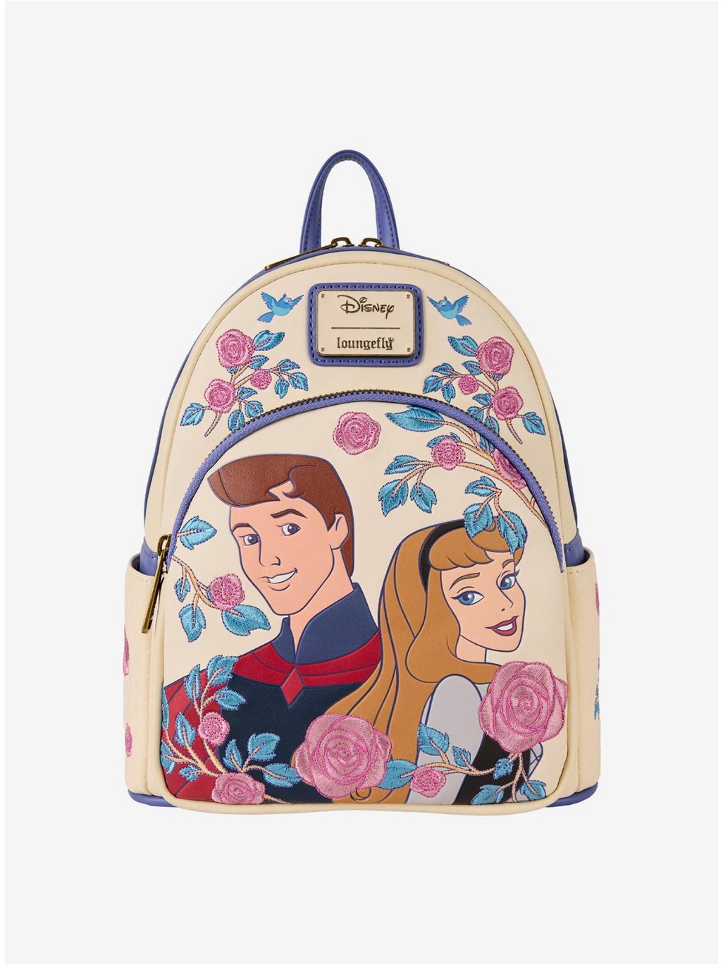 Sleeping Beauty Princess Aurora & Prince Phillip Floral Mini Backpack